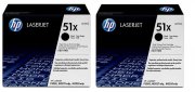 HP 51X (Q7551XD) NEGRO 13.000 pag. PACK DE 2